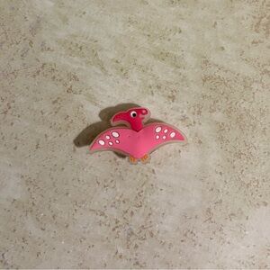5/$15 CROCS jibbitz shoe charm Pink Dinosaur